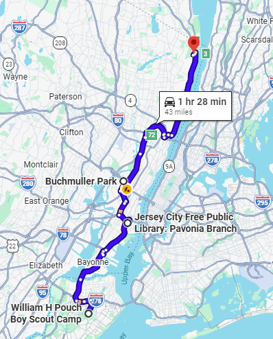 Staten Island and Jersey City